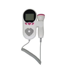 Load image into Gallery viewer, Sahyog Wellness Fetal Doppler with Battery &amp; Built-in Speaker for Fetal Heart Rate Monitor for Home and Clinic (White &amp; Pink)