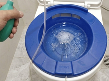 Load image into Gallery viewer, Sahyog Wellness Sitz Bath for Toilet Seat | Sitz Bath Basin with Air Pump &amp; Tube | Hemorrhoids, Piles, Postpartum &amp; Perineal Care | Durable Medical Grade Plastic | Easy to Use | Blue