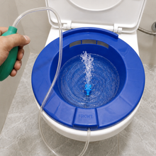Load image into Gallery viewer, Sahyog Wellness Sitz Bath for Toilet Seat | Sitz Bath Basin with Air Pump &amp; Tube | Hemorrhoids, Piles, Postpartum &amp; Perineal Care | Durable Medical Grade Plastic | Easy to Use | Blue
