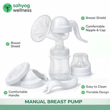 Load image into Gallery viewer, Sahyog Wellness Manual Breast Pump for Painless breast milk expression with Storage Milk Bottle