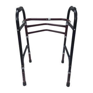 Sahyog Wellness Height Adjustable Folding Walker for Adults, Senior Citizens and Patients - Made in India (Black)