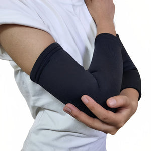 Sahyog Wellness Compression Elbow Support Arm Brace for Sports & Gym ; Pain relief for Men & Women (1 Pair)