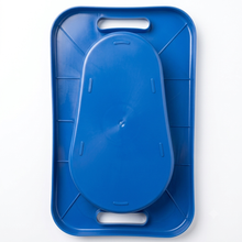 Load image into Gallery viewer, Sahyog Wellness Unisex Polypropylene Bed Pan with Lid, Portable Bedpan for Men and Women, Personal Hygiene and Patient Care Accessory, Blue