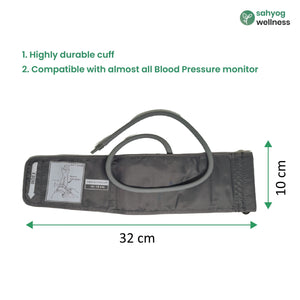 Sahyog Wellness Single Tube Pediatric/ Child Sized Blood Pressure Monitor Machine Cuff (10-19 cm) - Compatible with All Brands (Color May Vary)