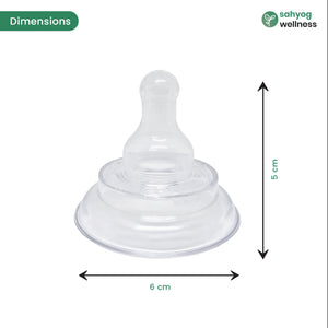Sahyog Wellness Silicone Nipple Protector for Breast Feeding Mothers - 1 Pc (White)