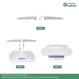 Sahyog Wellness Digital Baby, Infant, Toddler & Adult Weighing Scale for Home Use Weighs Upto 100 KGS (White)
