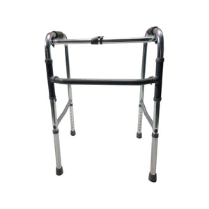 Sahyog Wellness Premium Light Weight Aluminum Height Adjustable Folding Walker for Adults, Senior Citizens and Patients - Made in India (White)