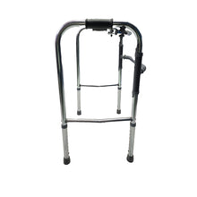 Load image into Gallery viewer, Sahyog Wellness Premium Light Weight Aluminum Height Adjustable Folding Walker for Adults, Senior Citizens and Patients - Made in India (White)