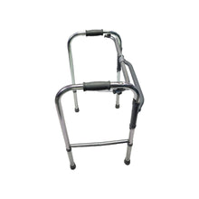 Load image into Gallery viewer, Sahyog Wellness Premium Light Weight Aluminum Height Adjustable Folding Walker for Adults, Senior Citizens and Patients - Made in India (White)
