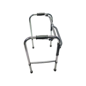 Sahyog Wellness Premium Light Weight Aluminum Height Adjustable Folding Walker for Adults, Senior Citizens and Patients - Made in India (White)