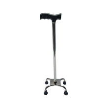 Load image into Gallery viewer, Sahyog Wellness Premium, Lightweight, Height Adjustable Walking Stick with 4 Legs (White)