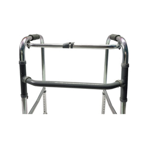 Sahyog Wellness Premium Light Weight Aluminum Height Adjustable Folding Walker for Adults, Senior Citizens and Patients - Made in India (White)