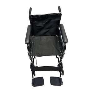 Sahyog Wellness Mag Wheel Powder Coated Regular Foldable Wheelchair with Upto 100 KG capacity (Black)