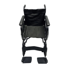 Load image into Gallery viewer, Sahyog Wellness Spoke Wheel Powder Coated Regular Foldable Wheelchair with Upto 100 KG capacity (Black)