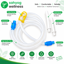 Load image into Gallery viewer, Sahyog Wellness Douche Enema Tube Set, with 72 Inch tube; 1 Adult &amp; 1 Child Nozzle &amp; Stopper | Compatible with all Enema