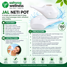 Load image into Gallery viewer, Sahyog Wellness Durable Small Jal Neti Pot for Nasal Cleansing, Nose Rinse Pot for Traditional Yoga &amp; Neti Practice, White, 1 Piece