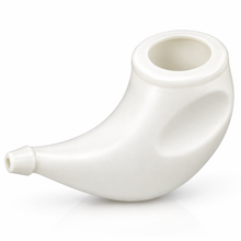 Load image into Gallery viewer, Sahyog Wellness Durable Small Jal Neti Pot for Nasal Cleansing, Nose Rinse Pot for Traditional Yoga &amp; Neti Practice, White, 1 Piece