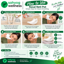 Load image into Gallery viewer, Sahyog Wellness Durable Small Jal Neti Pot for Nasal Cleansing, Nose Rinse Pot for Traditional Yoga &amp; Neti Practice, White, 1 Piece
