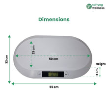 Load image into Gallery viewer, Sahyog Wellness Digital Baby Weighing Scale for Newborn, Infant Weight Machine Upto 20 KGS