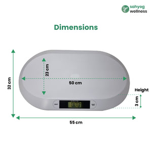 Sahyog Wellness Digital Baby Weighing Scale for Newborn, Infant Weight Machine Upto 20 KGS