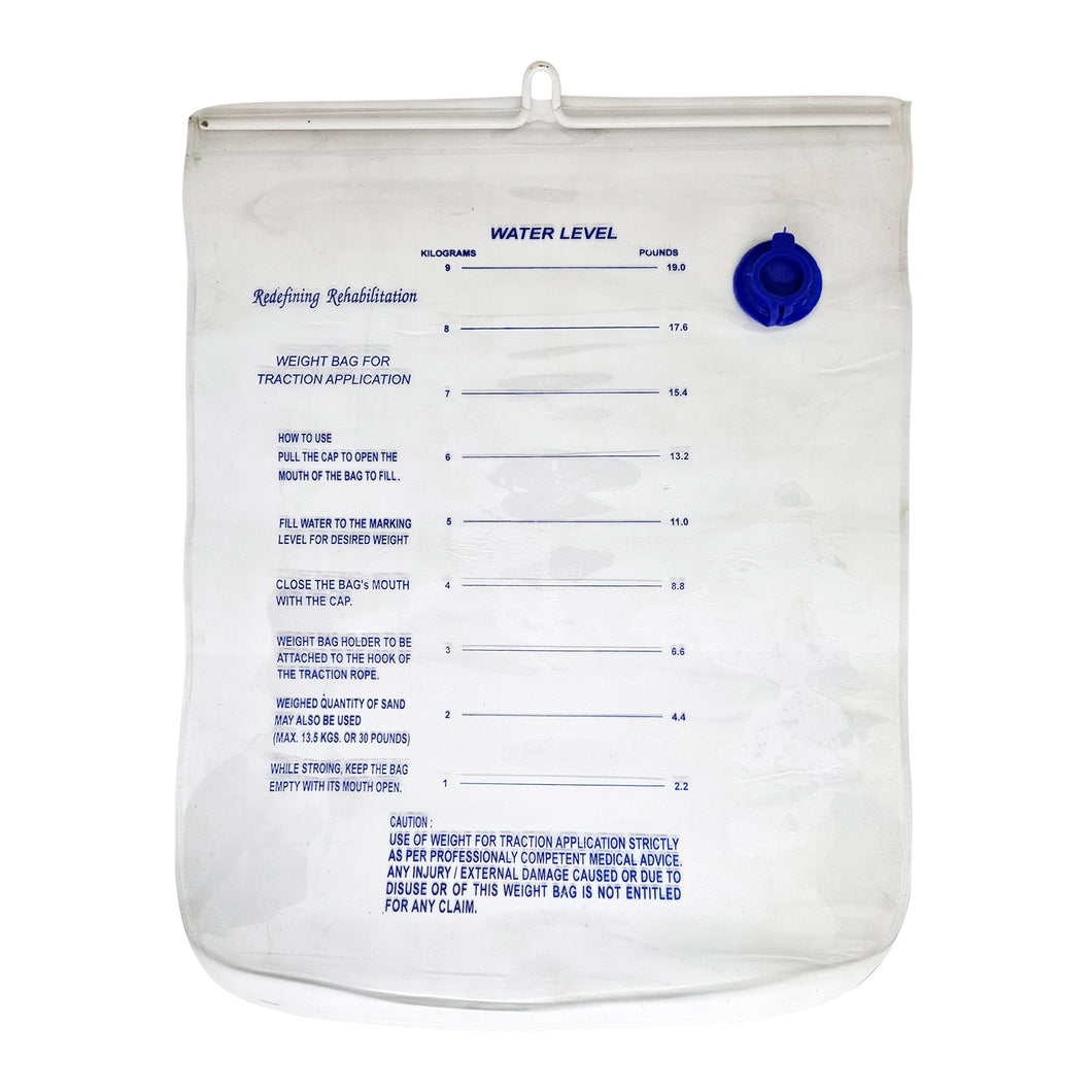 Sahyog Wellness Traction Water & Sand Weight Bag, Universal Size, 1 Unit (White)