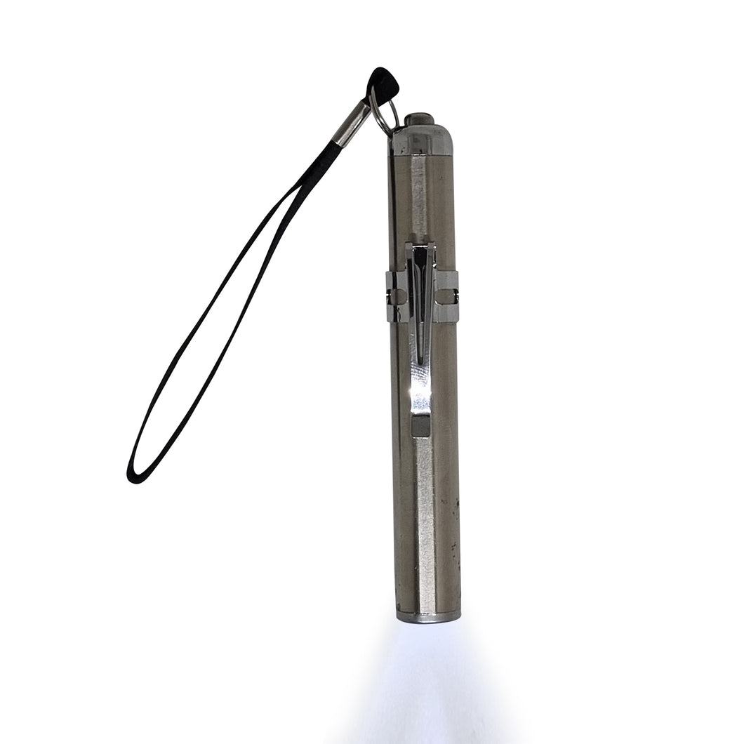 Sahyog Wellness Mini Medical Pocket Pen Torch with White Light (Silver)