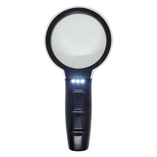 Sahyog Wellness Optical Magnifying Glass with 3 LED HD High Magnification Lights (White)