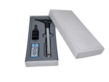 Load image into Gallery viewer, Sahyog Wellness Mini ENT Metal Pen Shaped Otoscope with Three Attachment Funnel Shape Shine Beam Flash Light, Clear Visibility Diagnostic Optical Pen (Black)