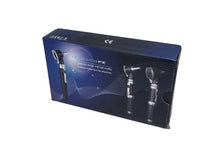 Load image into Gallery viewer, Sahyog Wellness Mini ENT Pen Shaped High Quality Otoscope with Eight Attachment Funnel Shape Shine Beam Flash Light, Clear Visibility Diagnostic Optical Pen for Doctors, Nurses and Stundents (Black)