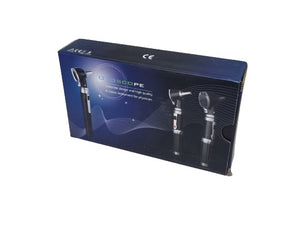 Sahyog Wellness Mini ENT Pen Shaped High Quality Otoscope with Eight Attachment Funnel Shape Shine Beam Flash Light, Clear Visibility Diagnostic Optical Pen for Doctors, Nurses and Stundents (Black)