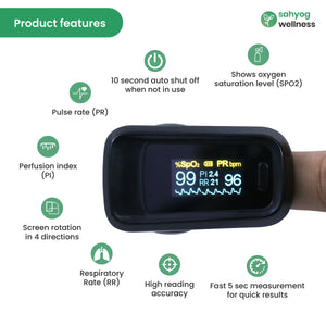 Sahyog Wellness Advanced OLED Type Fingertip Pulse Oximeter