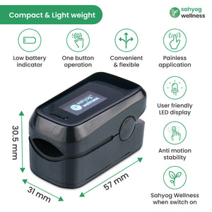 Sahyog Wellness Advanced OLED Type Fingertip Pulse Oximeter