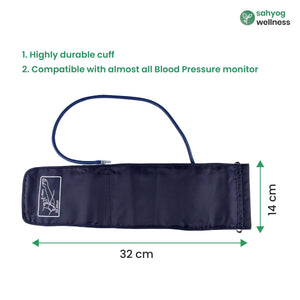 Sahyog Wellness Single Tube Normal Size Blood Pressure Monitor Machine Cuff (22-32 cm) - Compatible with Omron