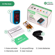 Load image into Gallery viewer, Sahyog Wellness LED Type Fingertip Pulse Oximeter