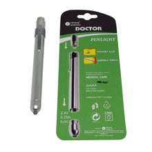 Load image into Gallery viewer, Sahyog Wellness Metal Mini Medical Pocket Pen Torch (Silver)