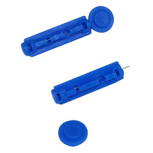 Load image into Gallery viewer, Sahyog Wellness Finger Picker Sterile Round Twist Comfort Blood Lancets (Blue)