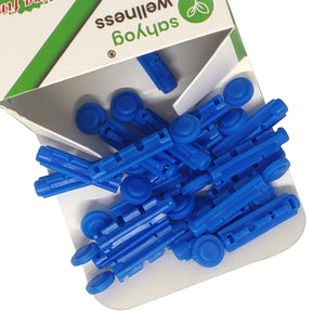 Sahyog Wellness Finger Picker Sterile Round Twist Comfort Blood Lancets (Blue)