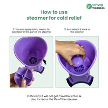 Load image into Gallery viewer, Sahyog Wellness Sturdy Vaporizer for Nose, Face &amp; Cough Steamer Vaporiser with Safety Switch (Purple)