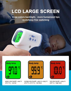 Ozocheck Non-contact Infrared (Ir) Thermometer for Fever Detection |  Medical & Home Use 99 Readings Storage Thermometer