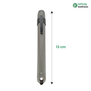 Sahyog Wellness Metal Mini Medical Pocket Pen Torch (Silver)