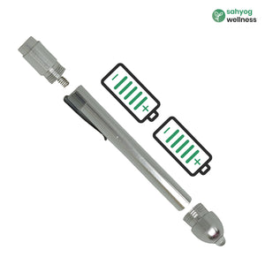 Sahyog Wellness Metal Mini Medical Pocket Pen Torch (Silver)
