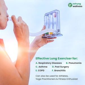 Sahyog Wellness Respiratory Lung Exerciser - Three Balls Breathing Exerciser