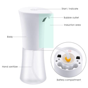 Sahyog Wellness SmartBuy Infrared Sensor Automatic Foam Dispenser 300 ML Soap Dispenser (White)