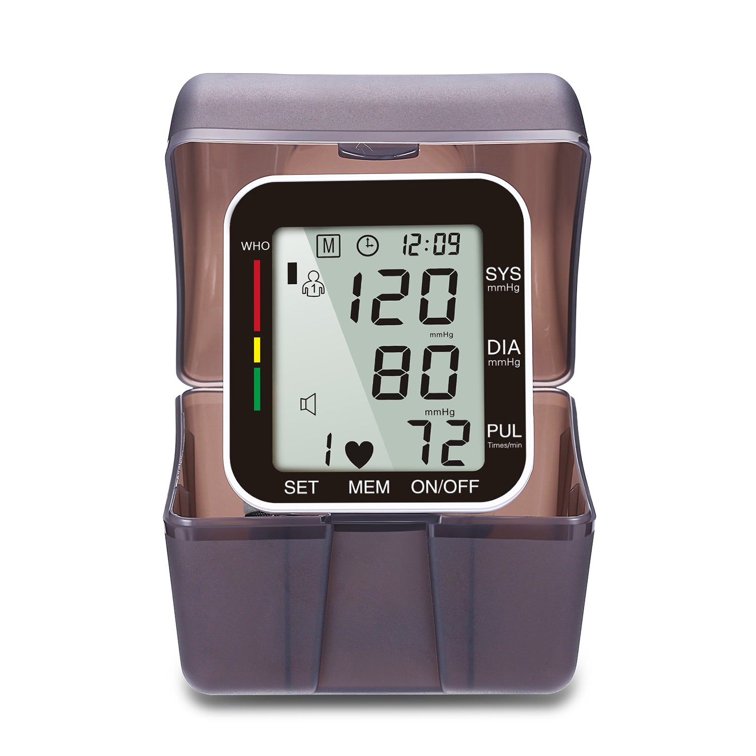 Portable Wrist Blood Pressure Monitor Voice Automatic Digital